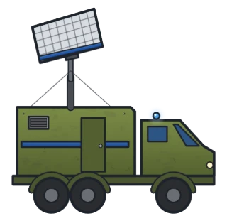 Camion-radar, carte commune