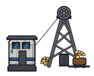 Mine d’or, carte commune
